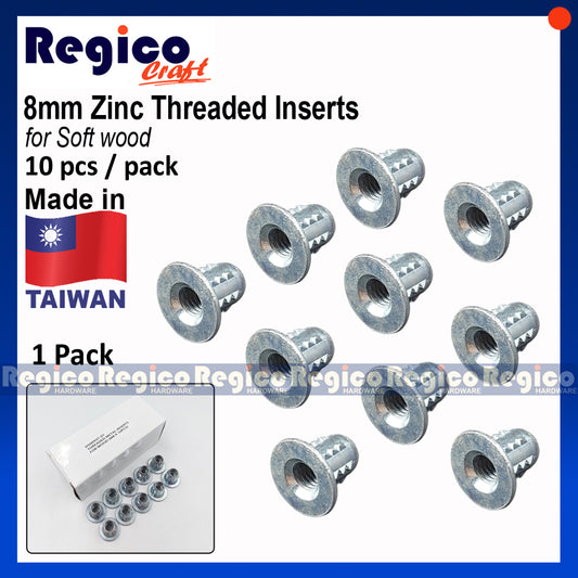 Regicocraft Zinc Metal Threaded Inserts #00937 #937-01