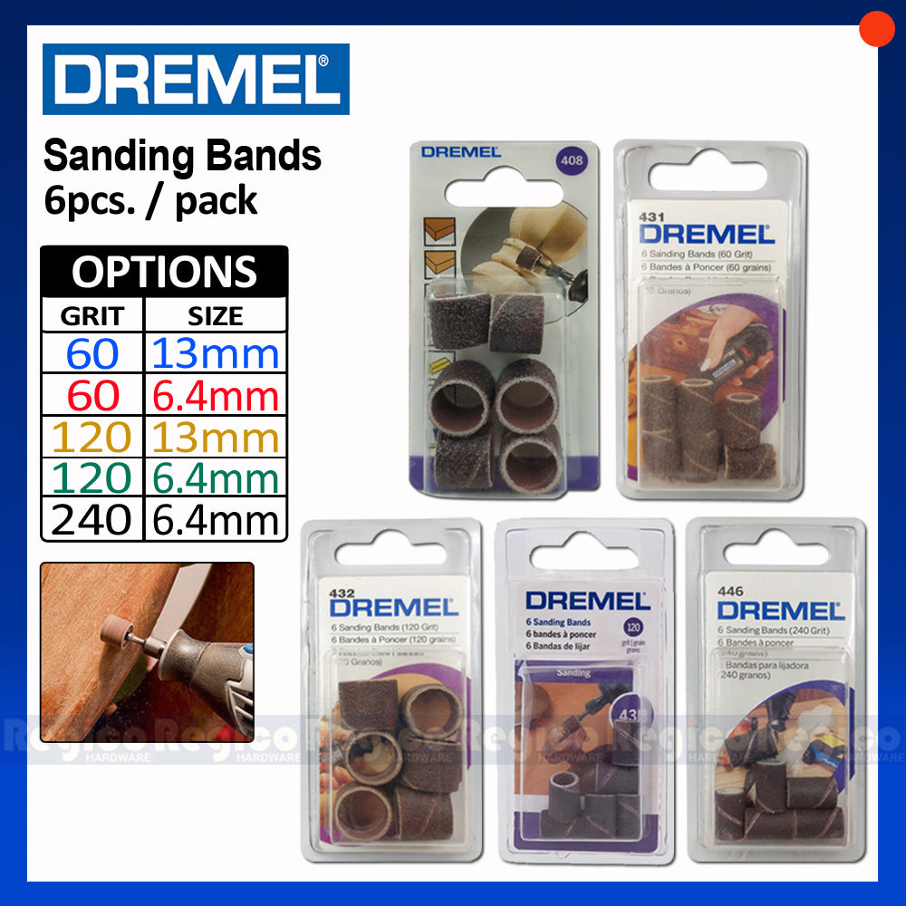 Dremel Sanding Band 408 431 432 438 446 Grit 60 120 240 Dremel Accessories