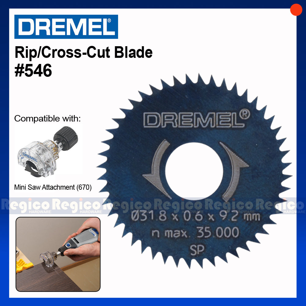 Dremel 546 Rip/Cross Cut Blade for Mini Saw Attachment