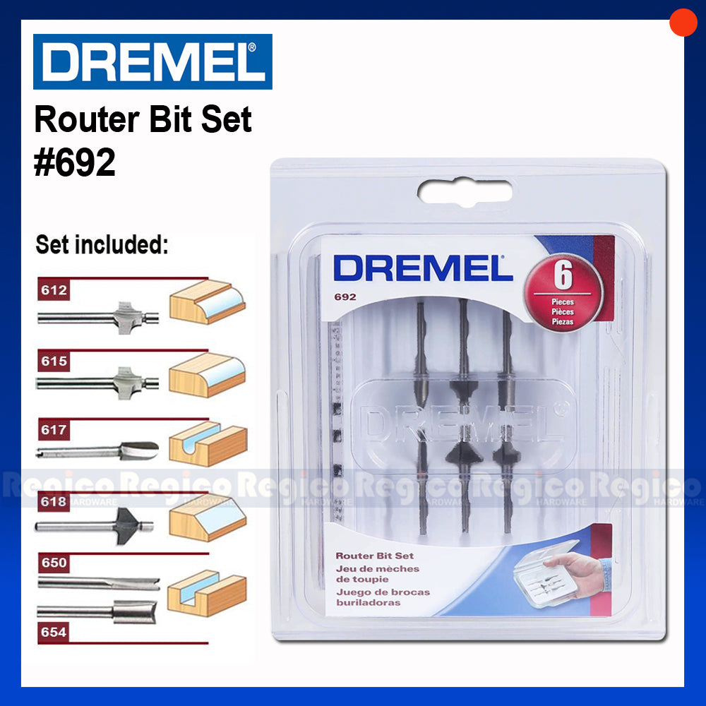 Dremel 692 Router Bit Set Dremel Accessories