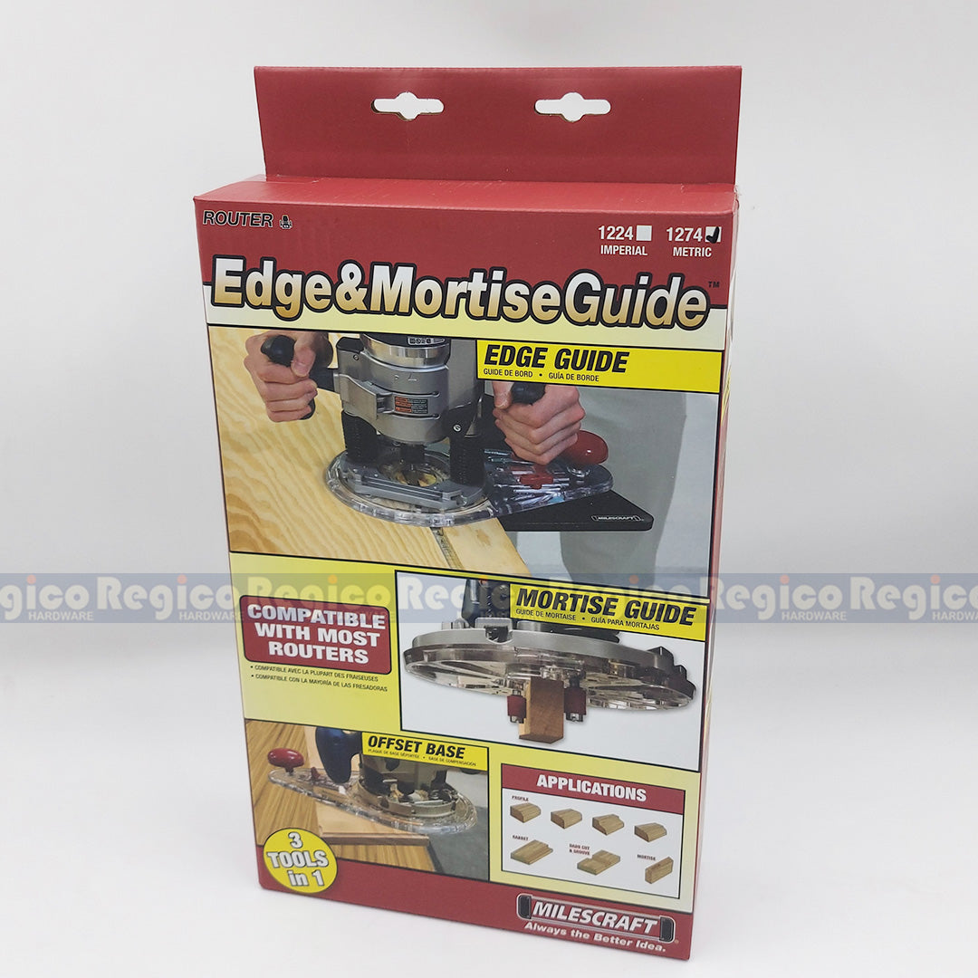 Milescraft Edge Mortise Guide for 13mm Shank Plunge Palm Router #1274