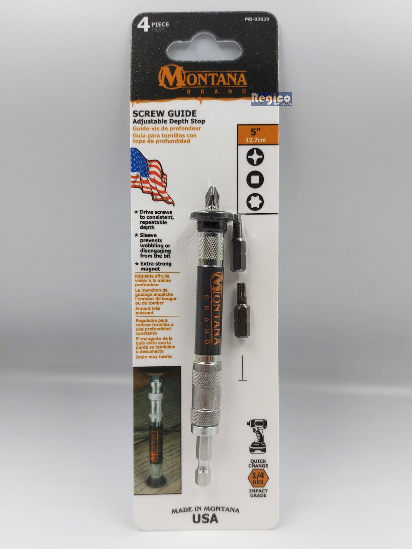 Montana MB-03029 Adjustable Depth Stop Screw Guide