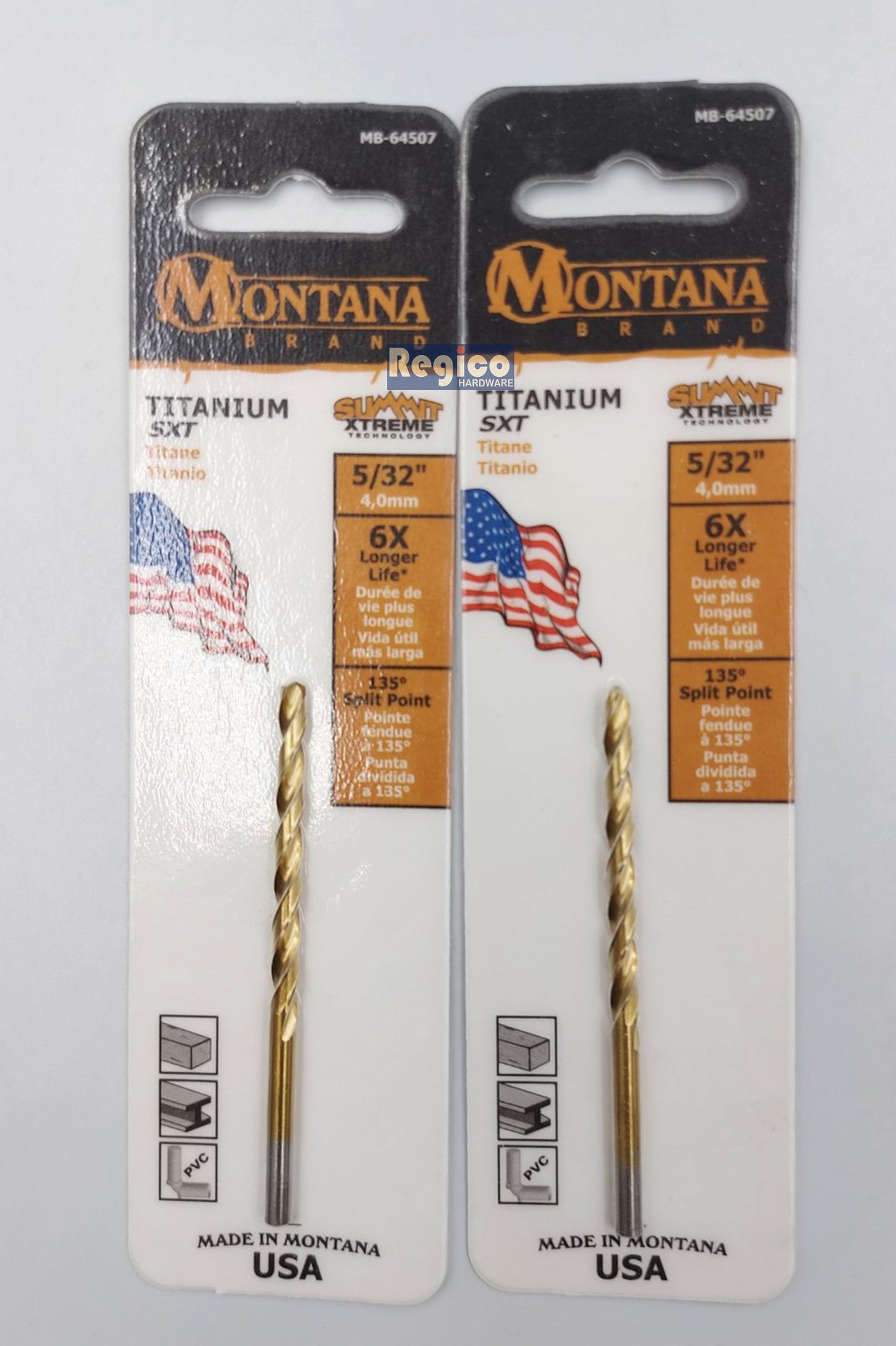 Montana Titanium Round Shank Drill Bit