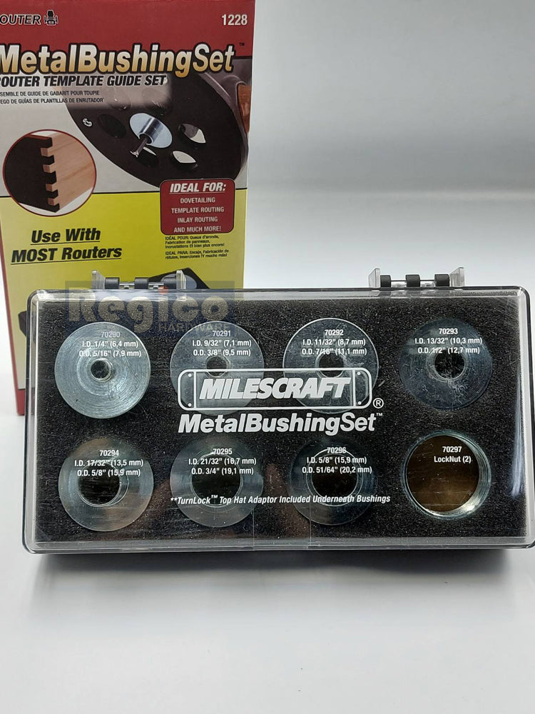 Milescraft 30.2mm Metal Bushing Set for Router Sub Base