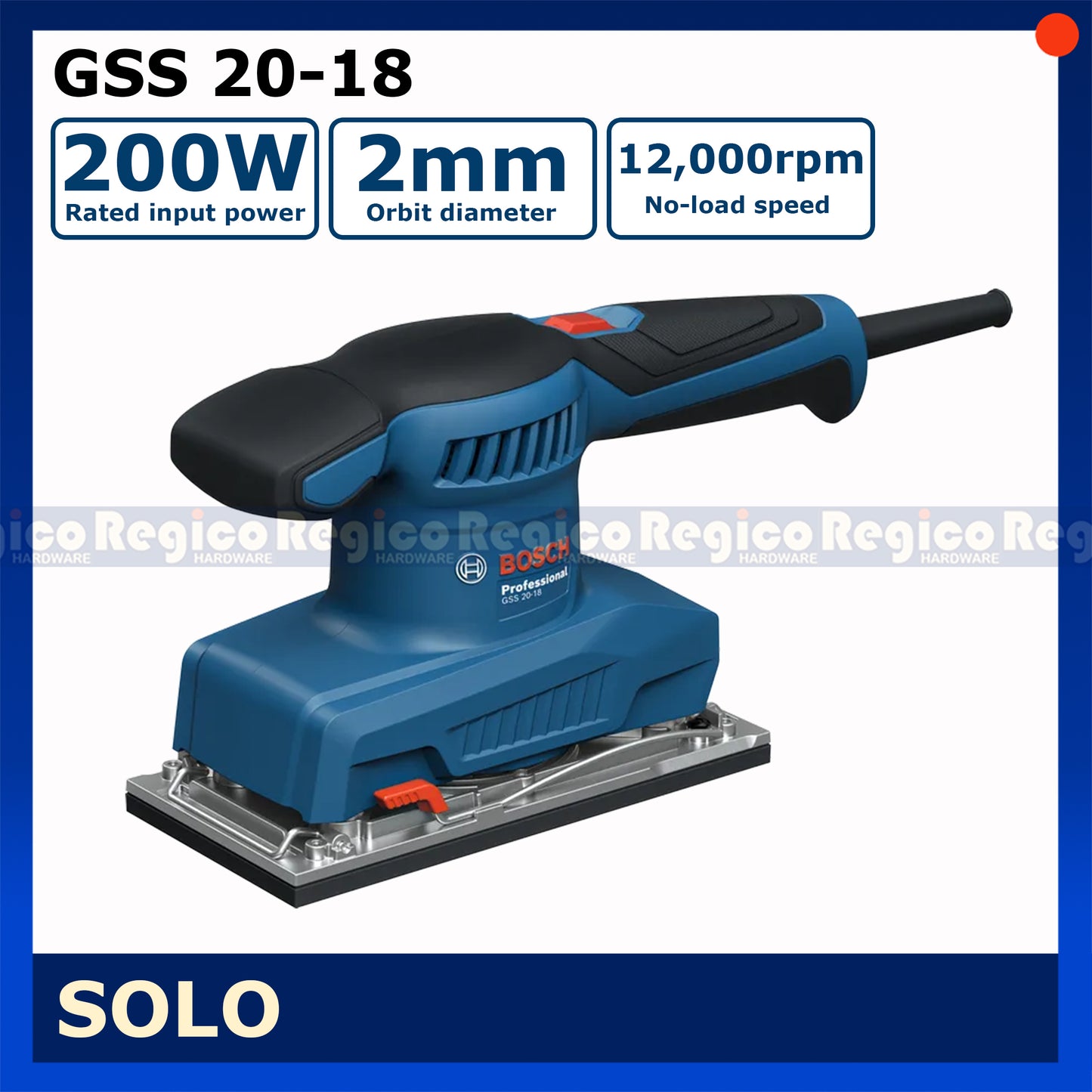 Bosch GSS 20-18 | GSS 20-18A Orbital Sander Bosch Blue Line