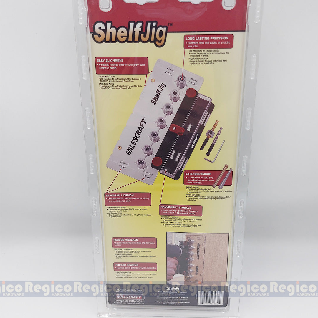 Milescraft Shelf Pin Jig 1343 Woodworking Set