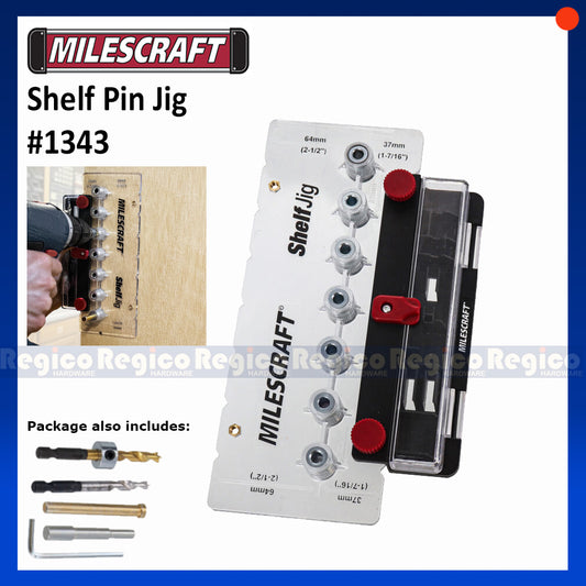 Milescraft Shelf Pin Jig 1343 Woodworking Set