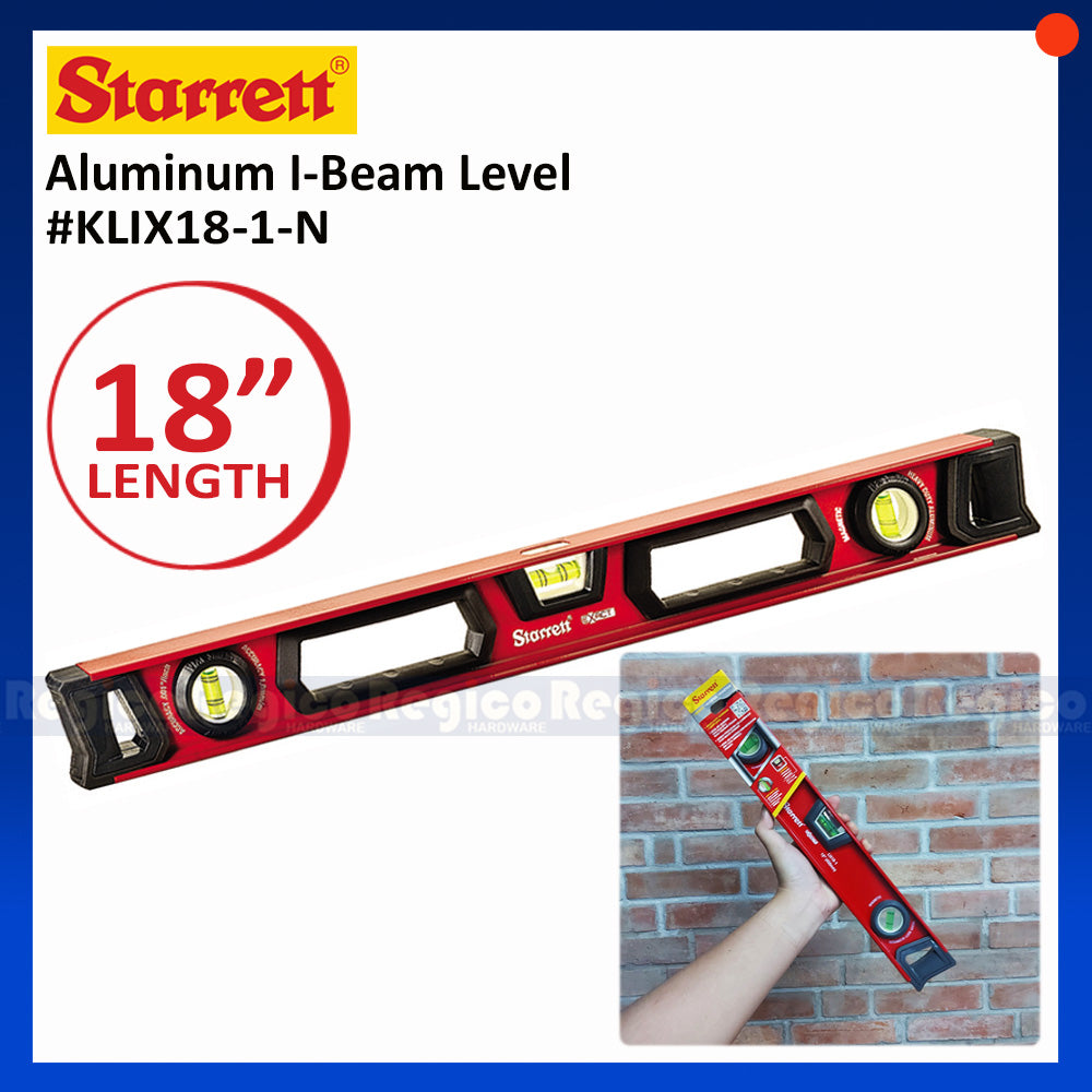 Starrett 24 inches Aluminum 1-Beam Magnetic Level KLIX24 KLIX18