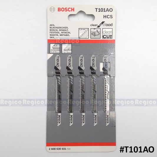 BOSCH Jigsaw Blade Set Clean for Wood 5pcs/set Bosch Accessories