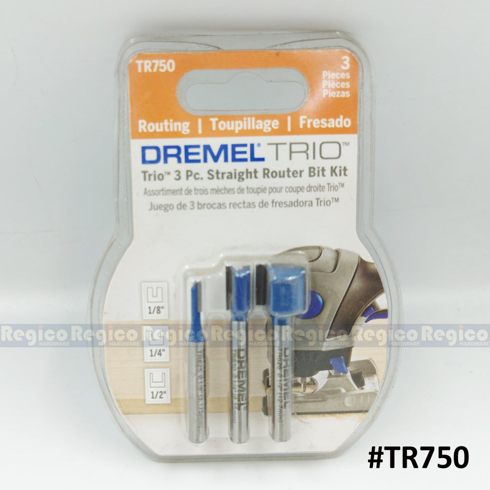 Dremel Trio TR750 TR780 TR770 Straight Specialty Carbide Router Bit Set Dremel Accessories