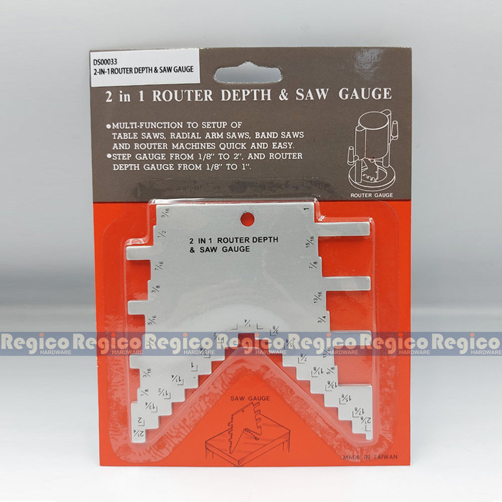 Regicocraft 2 in 1 Router Depth and Saw Gauge #00033