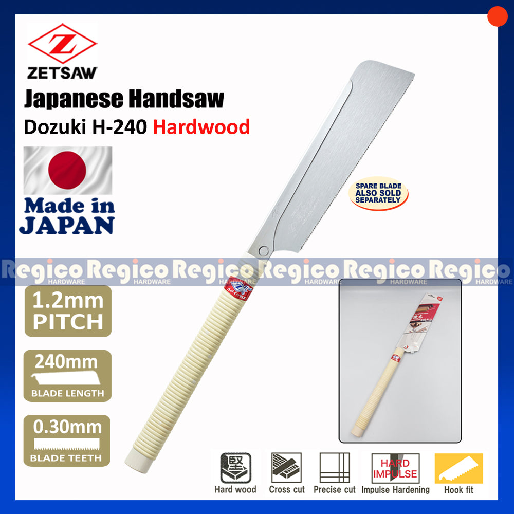 Zetsaw 240mm Dozuki Japanese Hand Saw H-240