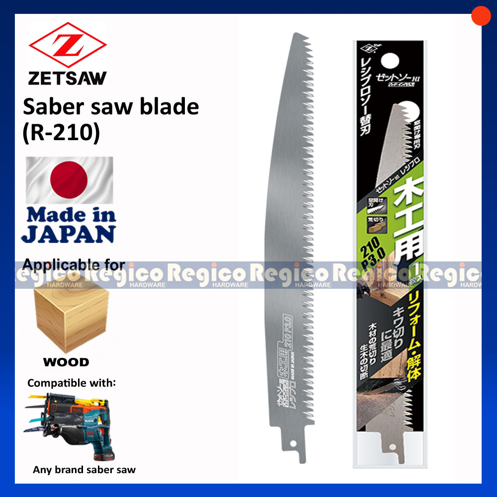 Zetsaw Reciprocating Saber Saw Blade for Demolishing Woodworking and Metal Saw Blade