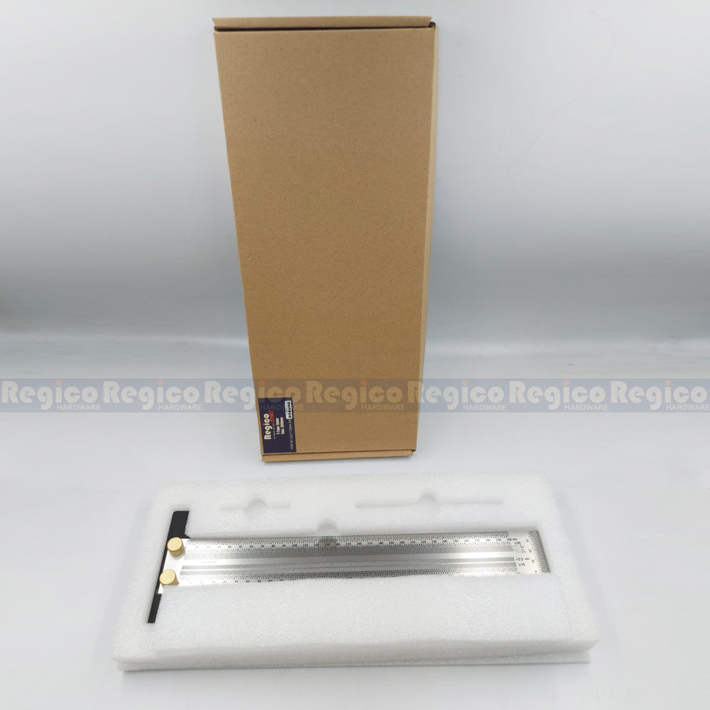 Regicocraft 300mm Stainless Steel T-Type Ruler #02404