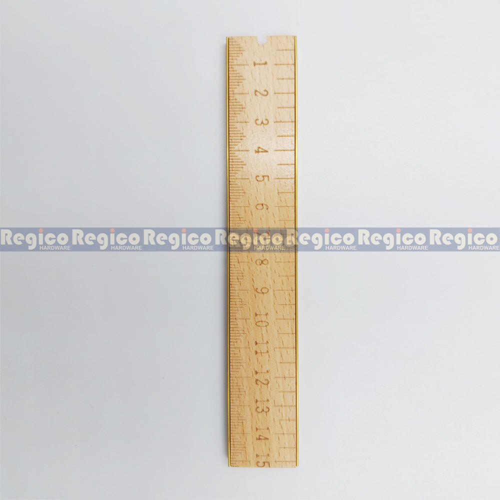 Regicocraft Brass Odd Job Tool with 6 inch wooden ruler #00559