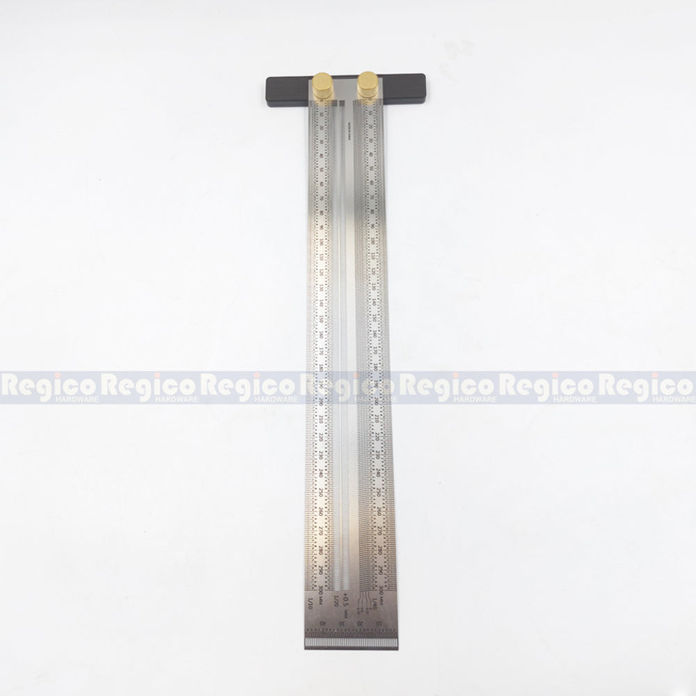Regicocraft 300mm Stainless Steel T-Type Ruler #02404