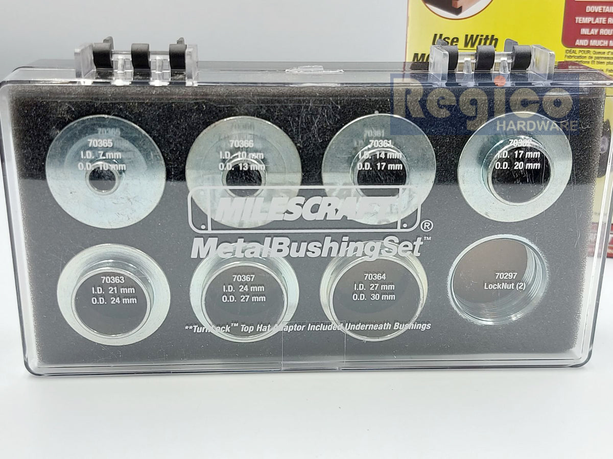 Milescraft 30.2mm Metal Bushing Set for Router Sub Base