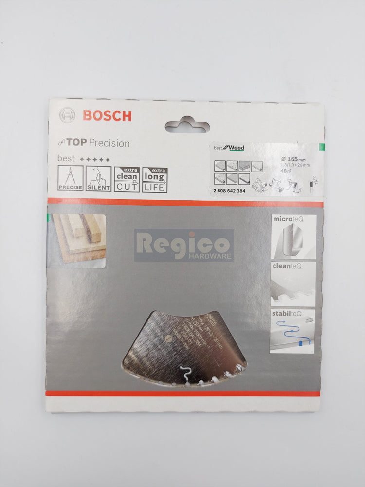 Bosch 48T x 6.5 inches 165mm Best for Wood Circular Saw Blade for GKS 18vli Bosch Accessories