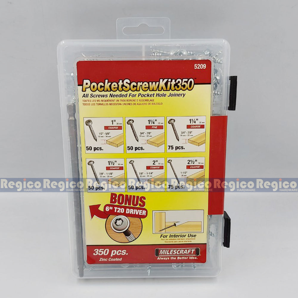 Milescraft Pocket Screw Kit 350