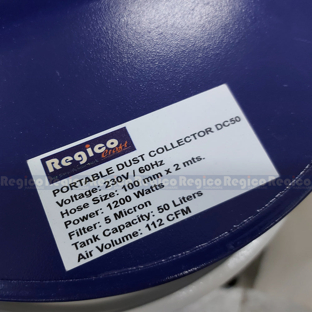 Regicocraft 50 Liters Portable Dust Collector #DC50