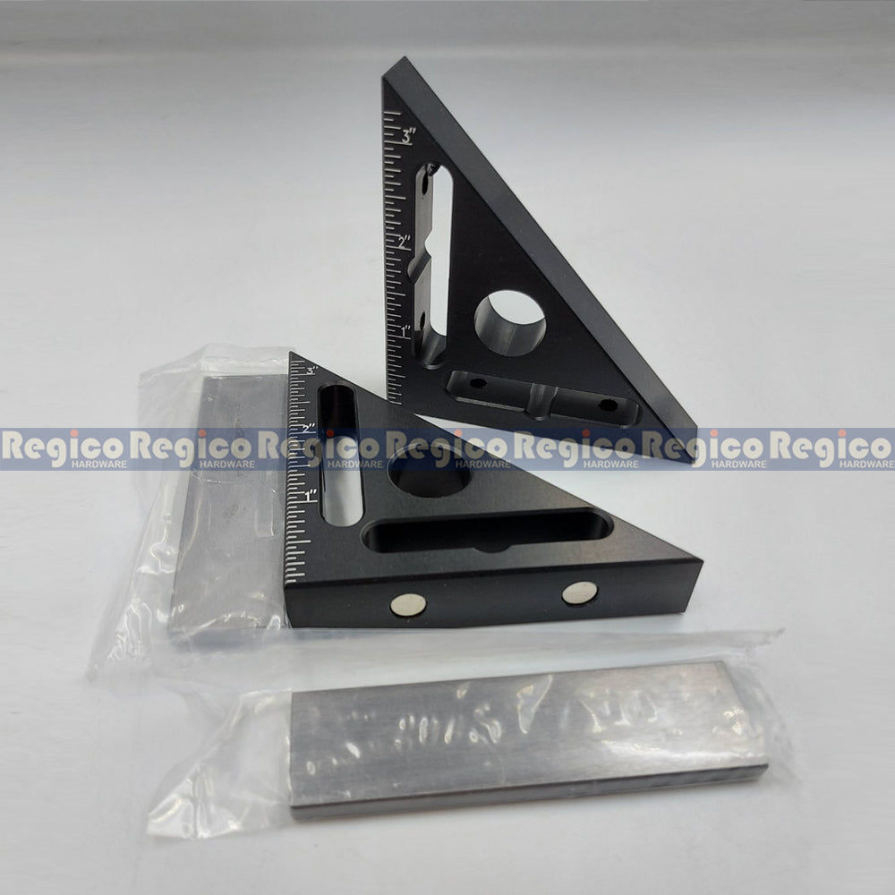 Regicocraft Aluminum Alloy Tri-Angle Rule with Magnet #00913