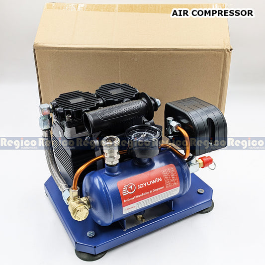 JOYLIWIN Cordless Air Compressor 18-21V | Portable Mini Air Pump | Battery Powered Air Compressor Regico Hardware (UNIT ONLY)