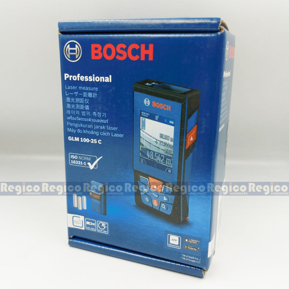BOSCH GLM 100-25 C 100m Bluetooth Laser Range Finder Tool Bosch Measuring
