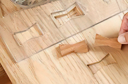 Regicocraft Woodworking Butterfly Bowtie Key inlay Template Set Kit #51302