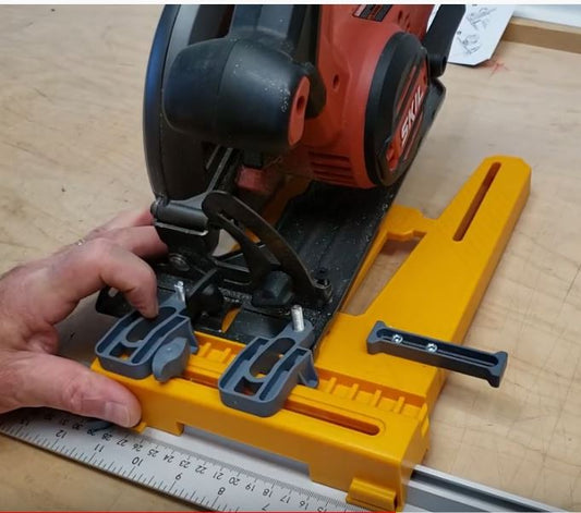 Bora 24 Inches NGX Rip Guide with Saw Plate Saw Guide Sled Rip-Cut Woodworking Track Saw Track Guide System 544008