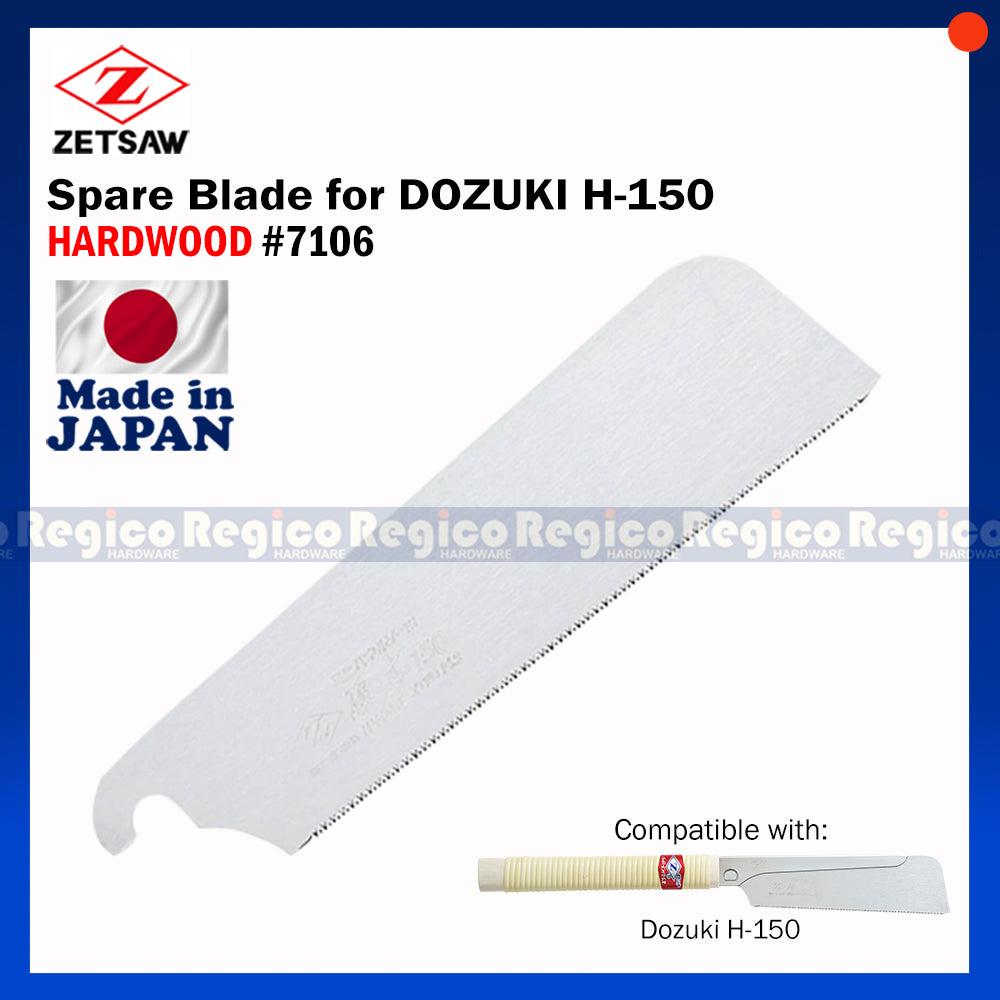 ZETSAW SPARE BLADE for Japanese Handsaw (Dozuki H-150)