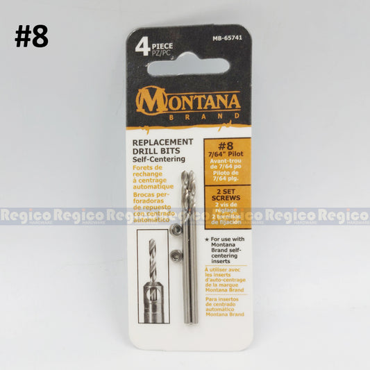 Montana Replacement Self-Centering Drill Bits
