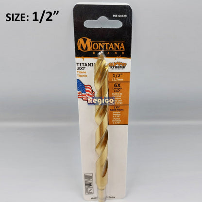 Montana Titanium Round Shank Drill Bit