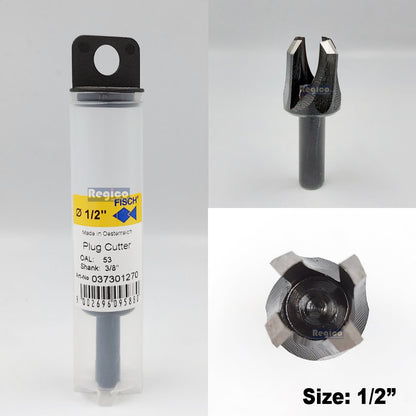 Fisch Tools Plug Cutter 8mm 1/4" inch 1/2" inch 3/18" inch 7/16" inch