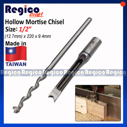 Regicocraft Hollow Square Hole Saw Mortiser Mortise Mortising Chisel Drill Wood Bit