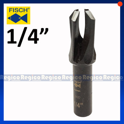 Fisch Tools Plug Cutter 8mm 1/4" inch 1/2" inch 3/18" inch 7/16" inch