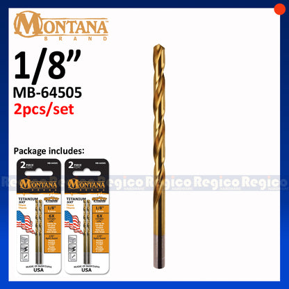 Montana Titanium Round Shank Drill Bit