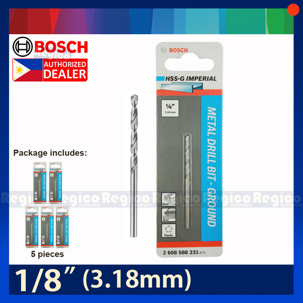 Bosch HSS-G Metal Drill Bit (5 pcs) Bosch Accessories