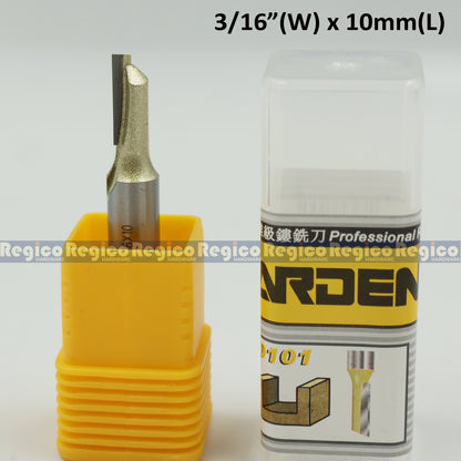 ARDEN 1/4 Shank Single 1 Flute Straight Router Bit for Woodworking #0101