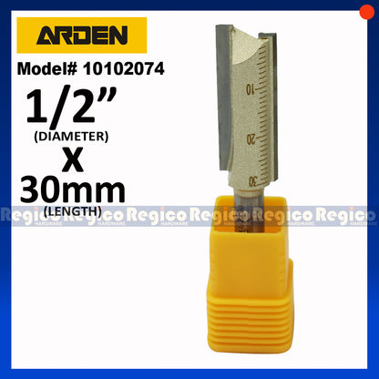 ARDEN 2 Flute 1/4 Shank Imperial Straight Router Bit #0102