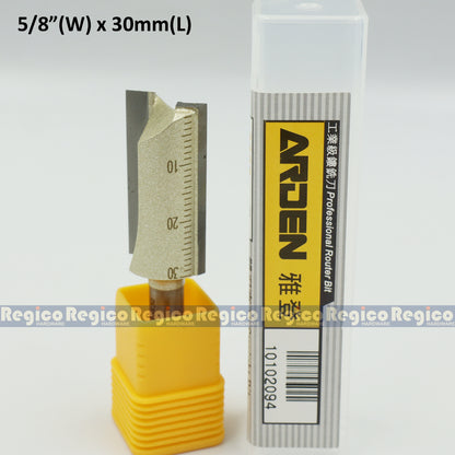 ARDEN 2 Flute 1/4 Shank Imperial Straight Router Bit #0102