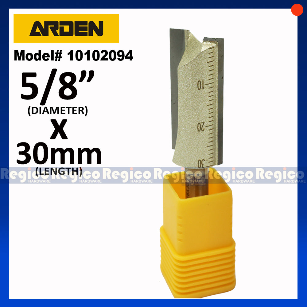 ARDEN 2 Flute 1/4 Shank Imperial Straight Router Bit #0102