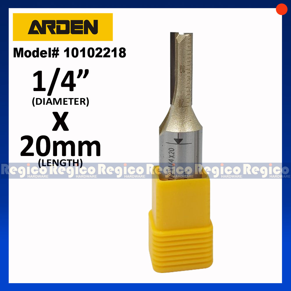 ARDEN 2 Flute 1/2 Shank Imperial Straight Router Bit #0102