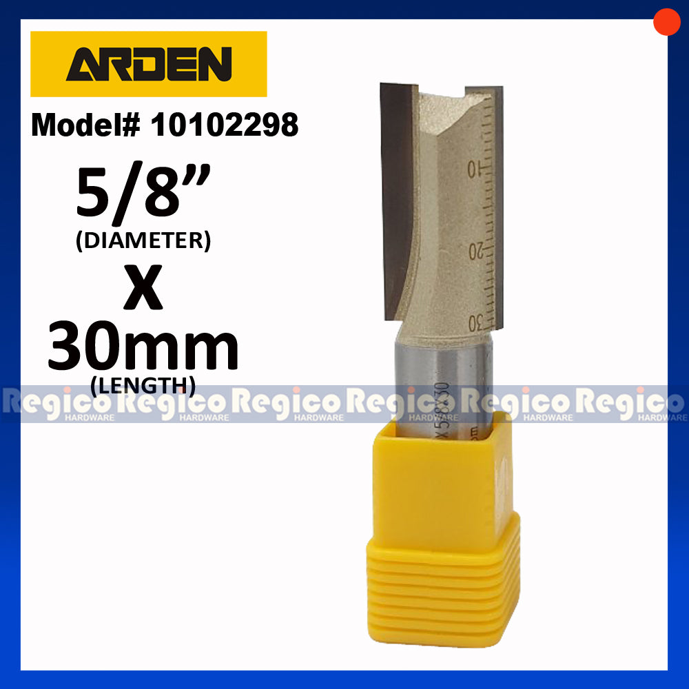 ARDEN 2 Flute 1/2 Shank Imperial Straight Router Bit #0102
