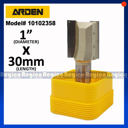 ARDEN 2 Flute 1/2 Shank Imperial Straight Router Bit #0102