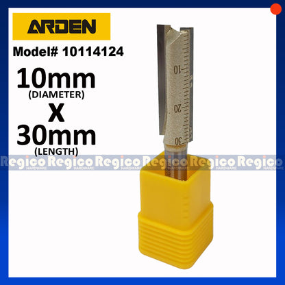 ARDEN 2 Flute 1/4 Shank Metric Straight Router Bit #0114