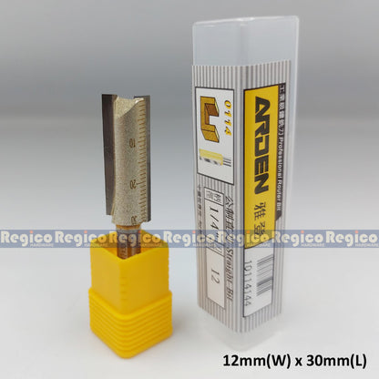 ARDEN 2 Flute 1/4 Shank Metric Straight Router Bit #0114
