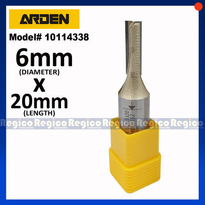 ARDEN 2 Flute 1/2 Shank Metric Straight Router Bit #0114