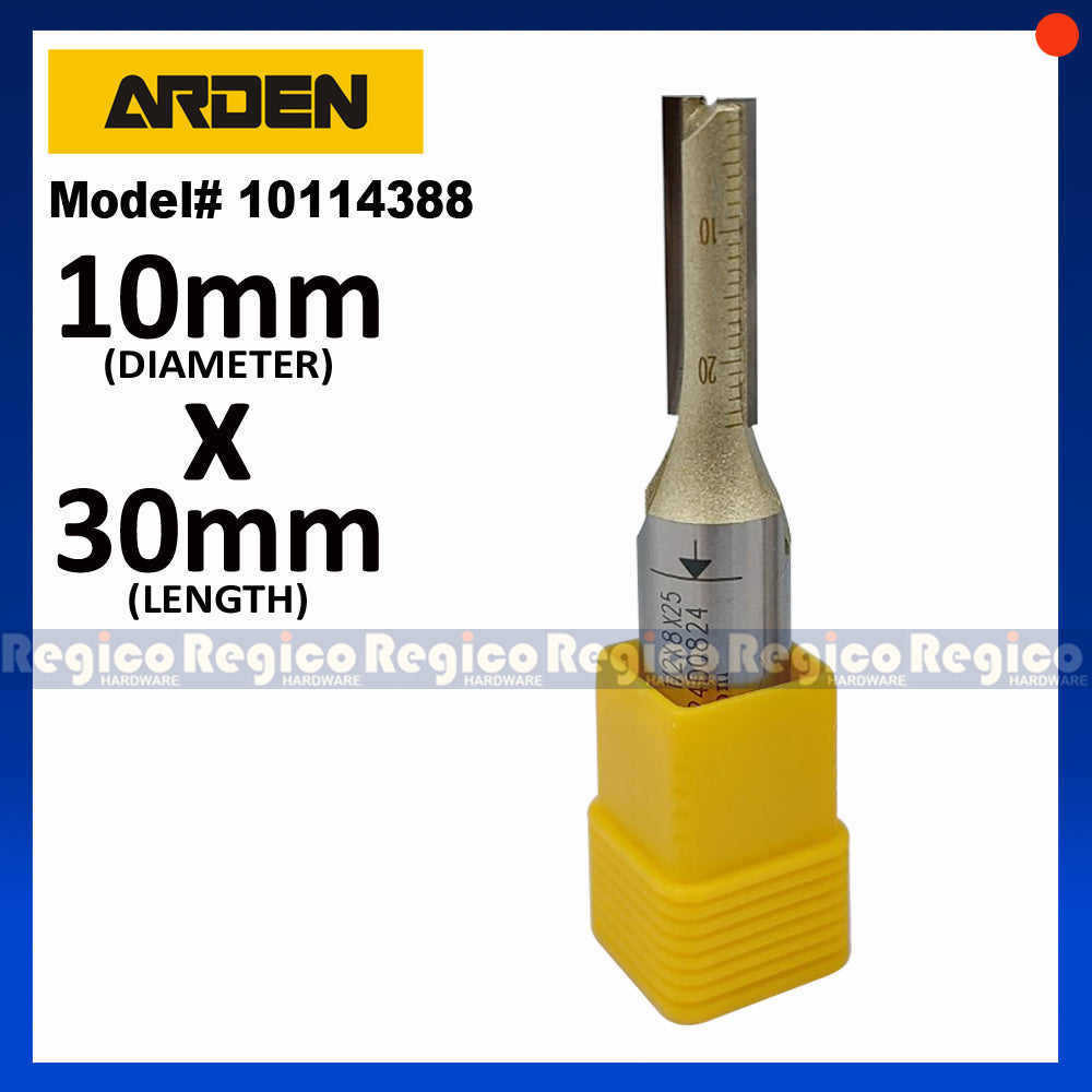 ARDEN 2 Flute 1/2 Shank Metric Straight Router Bit #0114