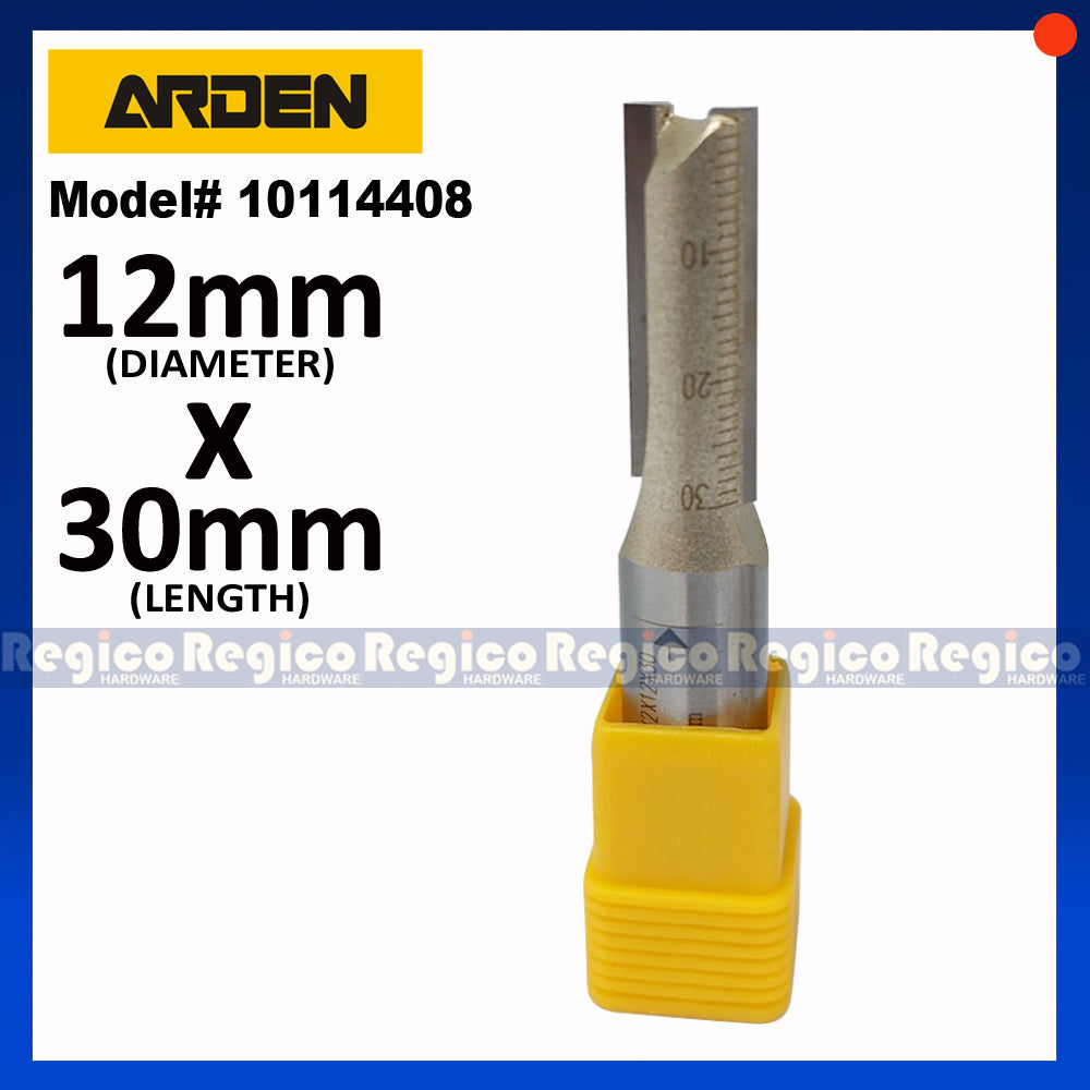 ARDEN 2 Flute 1/2 Shank Metric Straight Router Bit #0114