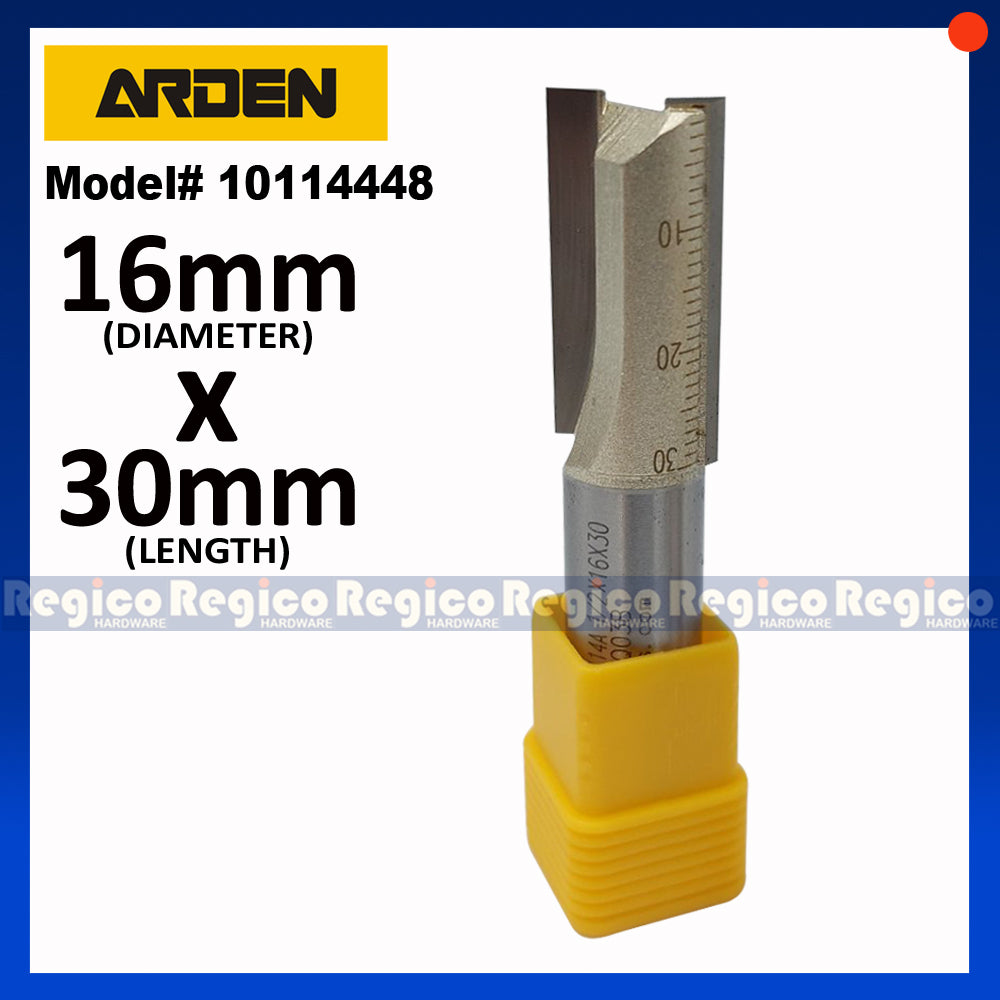 ARDEN 2 Flute 1/2 Shank Metric Straight Router Bit #0114
